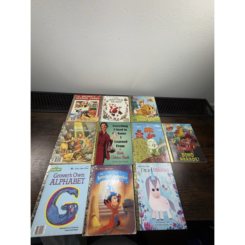 Lot of 10 A Little Golden Vintage Walt Disney Classic Kids Books MIX UNSORTED